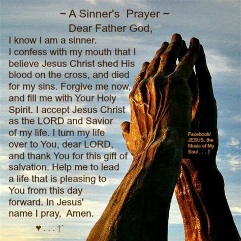 sinners prayer of salvation and joy
